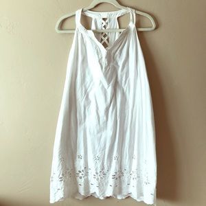 White embroidered dress